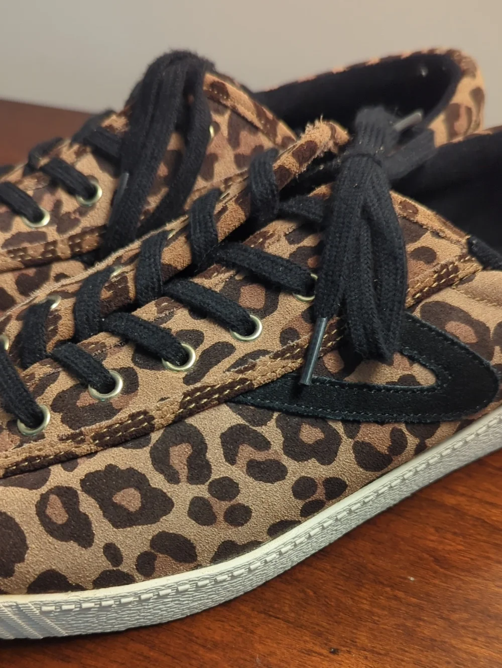 Tretorn Leopard Canvas Sneakers